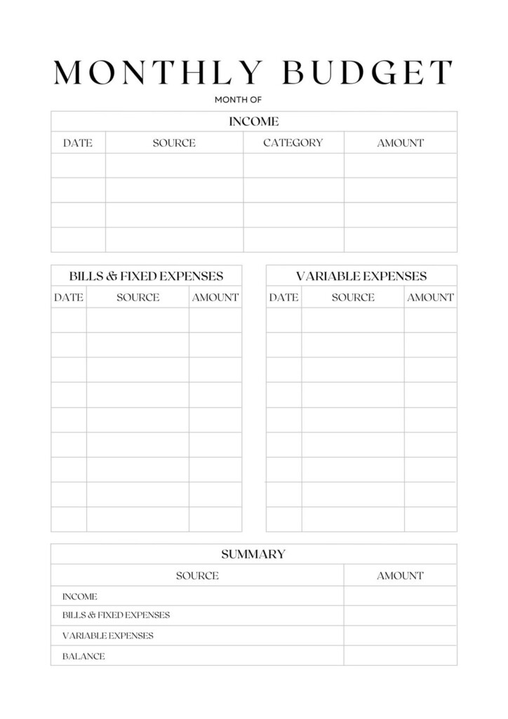 Financial Planner Printable Budget Planner Printable Vrogue co