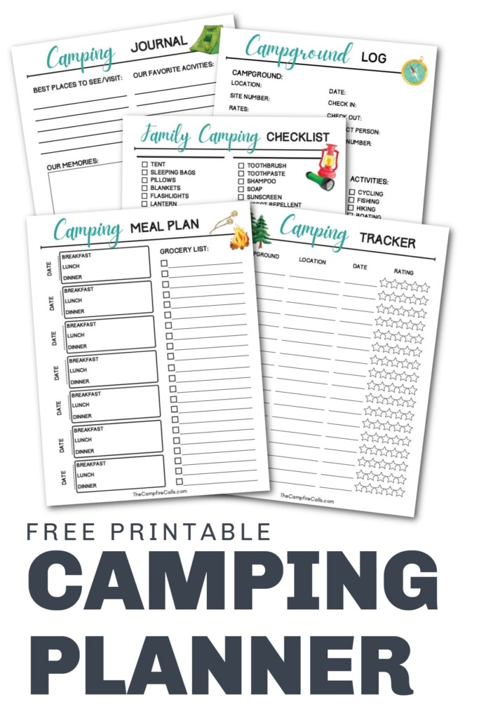 Free Camping Planner Printable Bundle The Campfire Calls