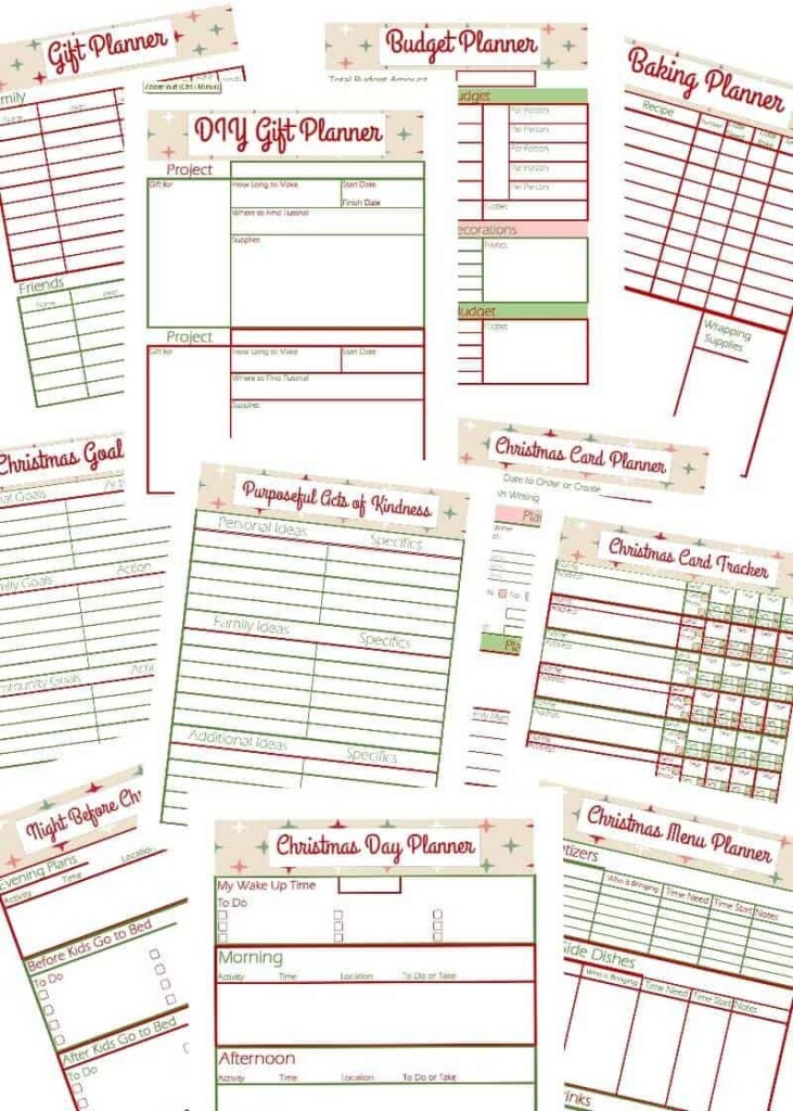 Free Christmas Planner Printables
