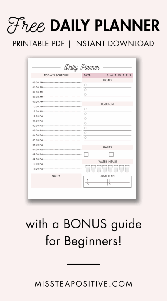 Free Daily Planner Printable Pdf Artofit