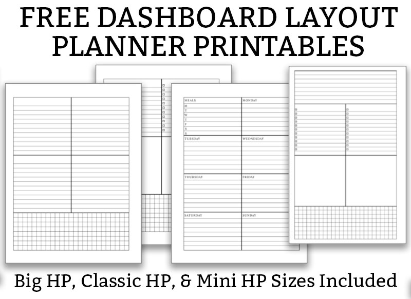 Free Dashboard Layout Planner Printables Main Mom Envy