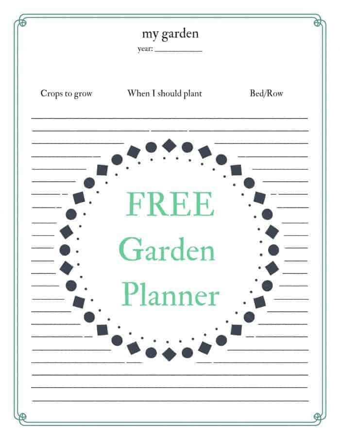 Free Garden Planner Printable Lopaarts