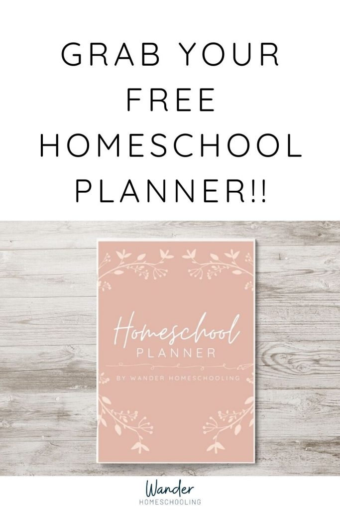 Free Homeschool Planner Printable Wander Homeschooling