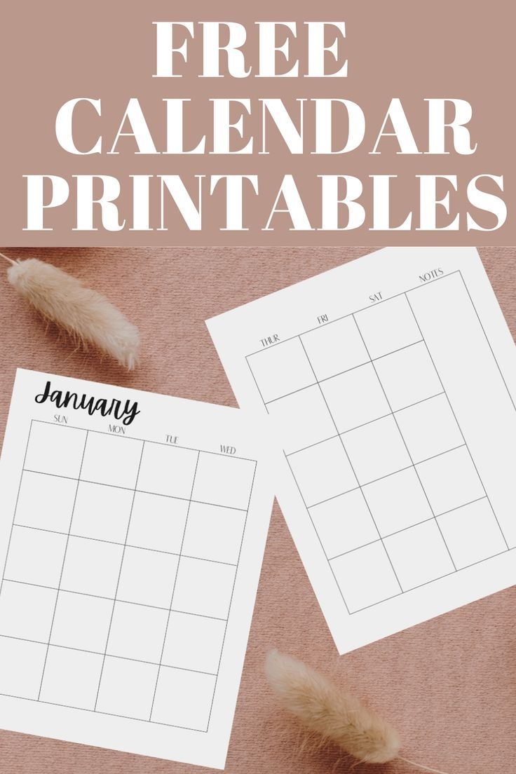Free Monthly Planner Calendar