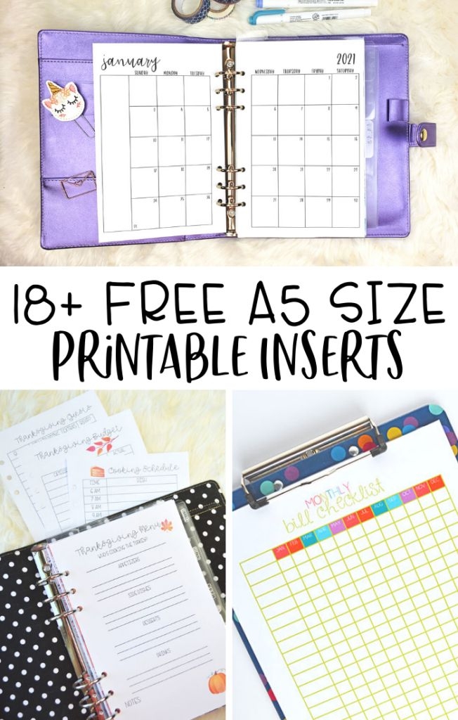 Free Planner Insert Printables Printable Sight Words List