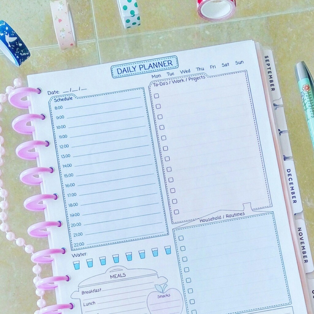Free Planner Insert Printables Printable Word Searches