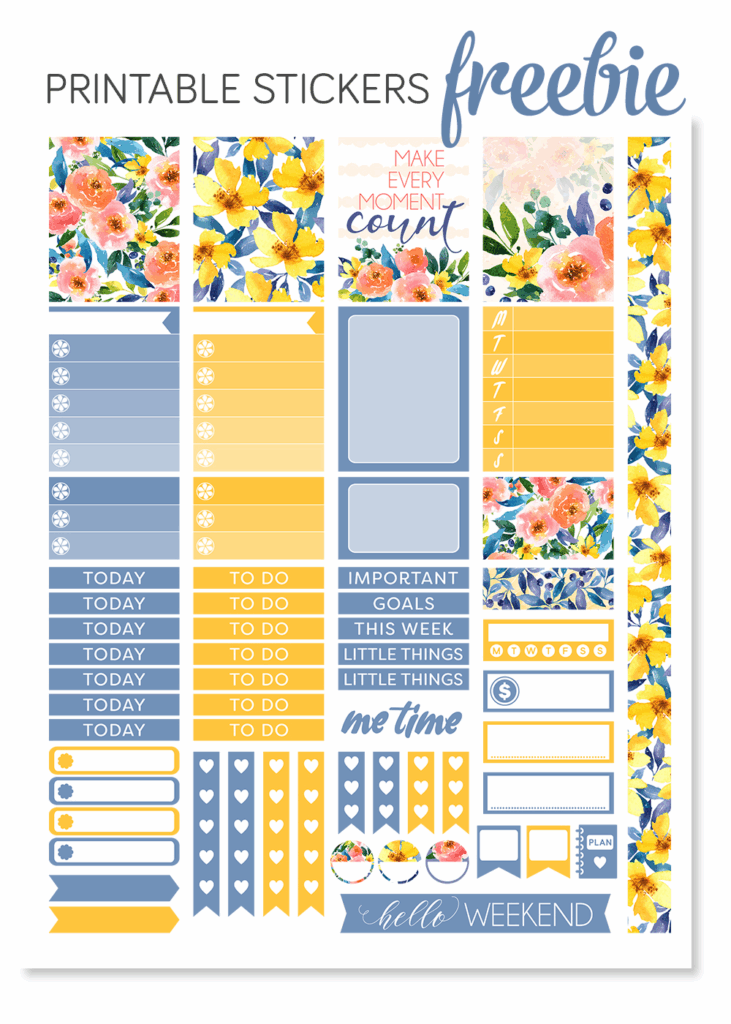 Free Planner Printable Stickers Printable Sight Words List