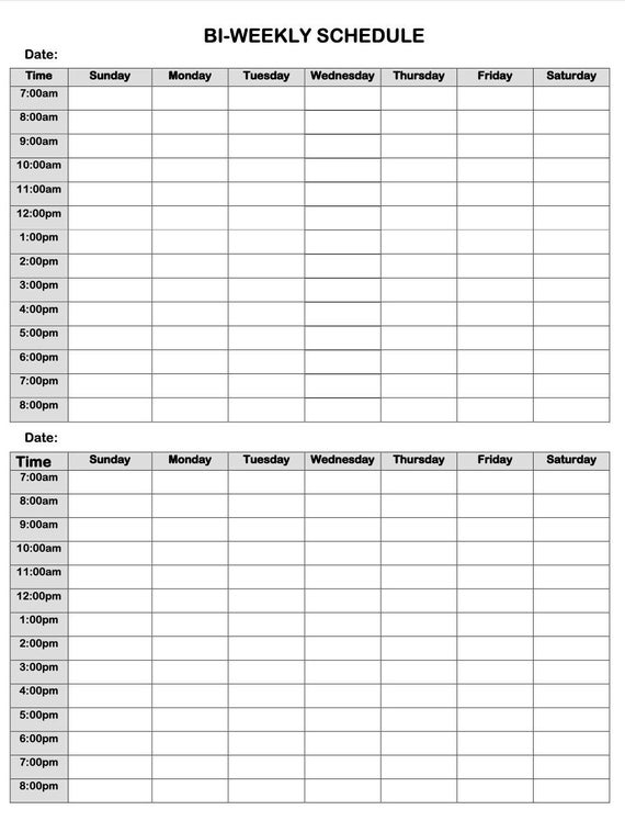Free Printable Bi Weekly Planner Download Free Printable Bi Weekly 