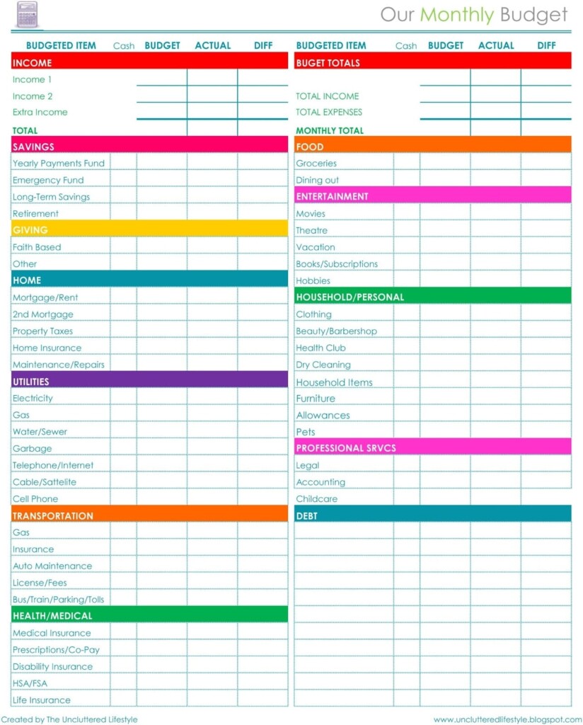 Free Printable Budget Planner 2025 Caroline M Christiansen