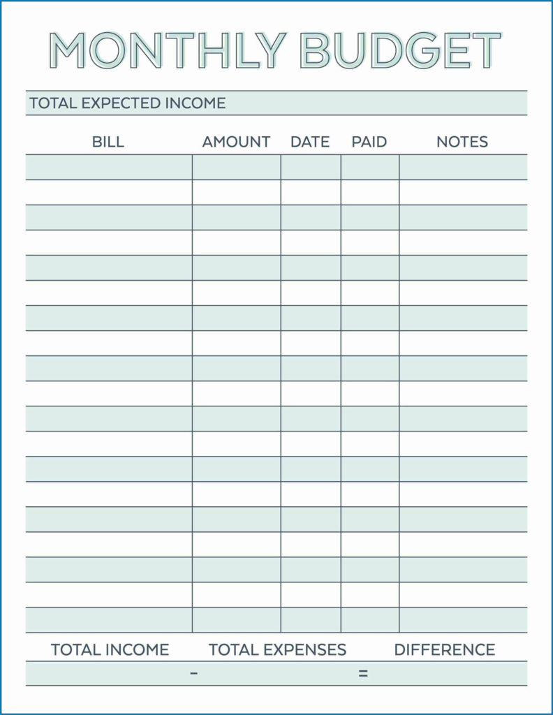 Free Printable Budget Planner 2025 Pdf Bertram P Huggins