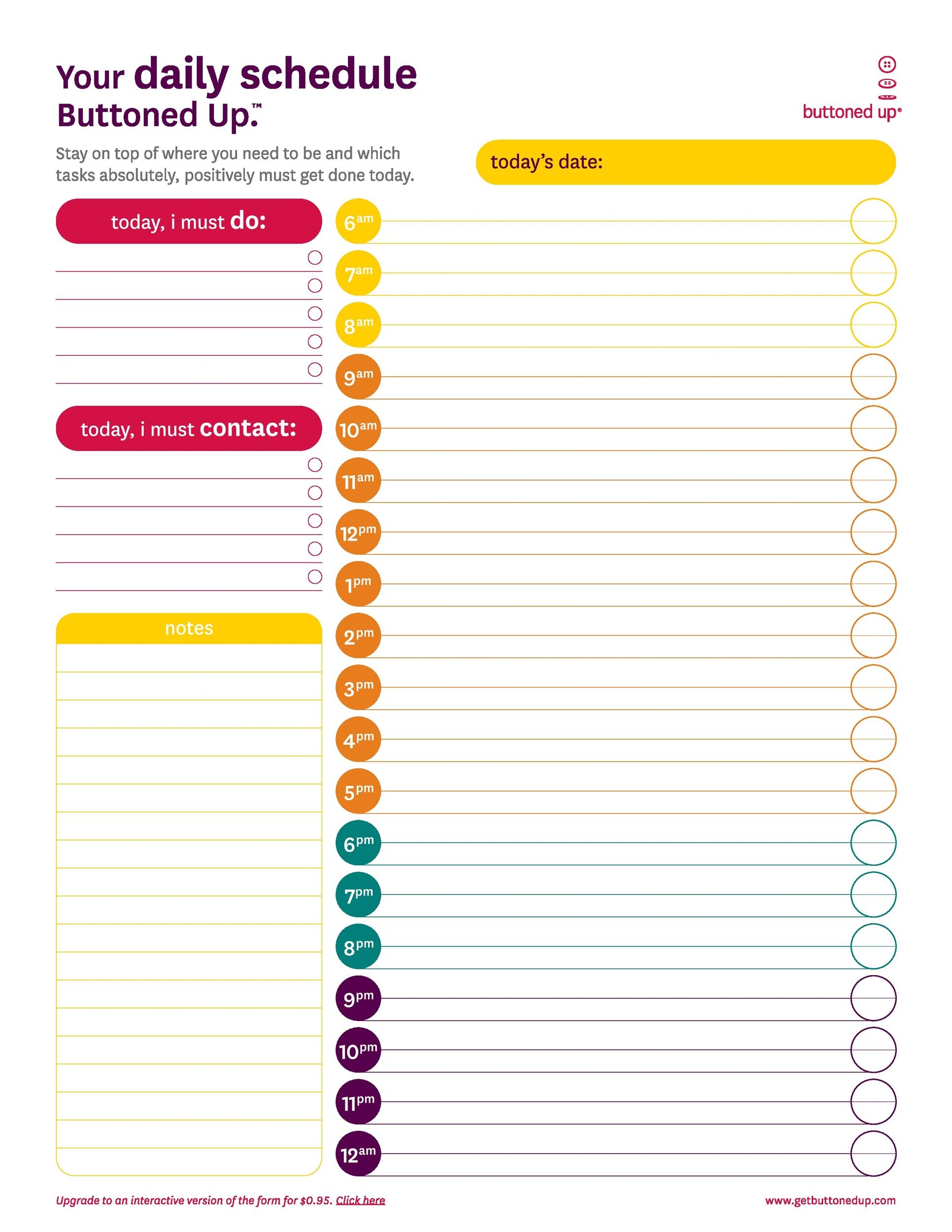 Free Printable Daily Planner 2025 Pdf Lily O Howie