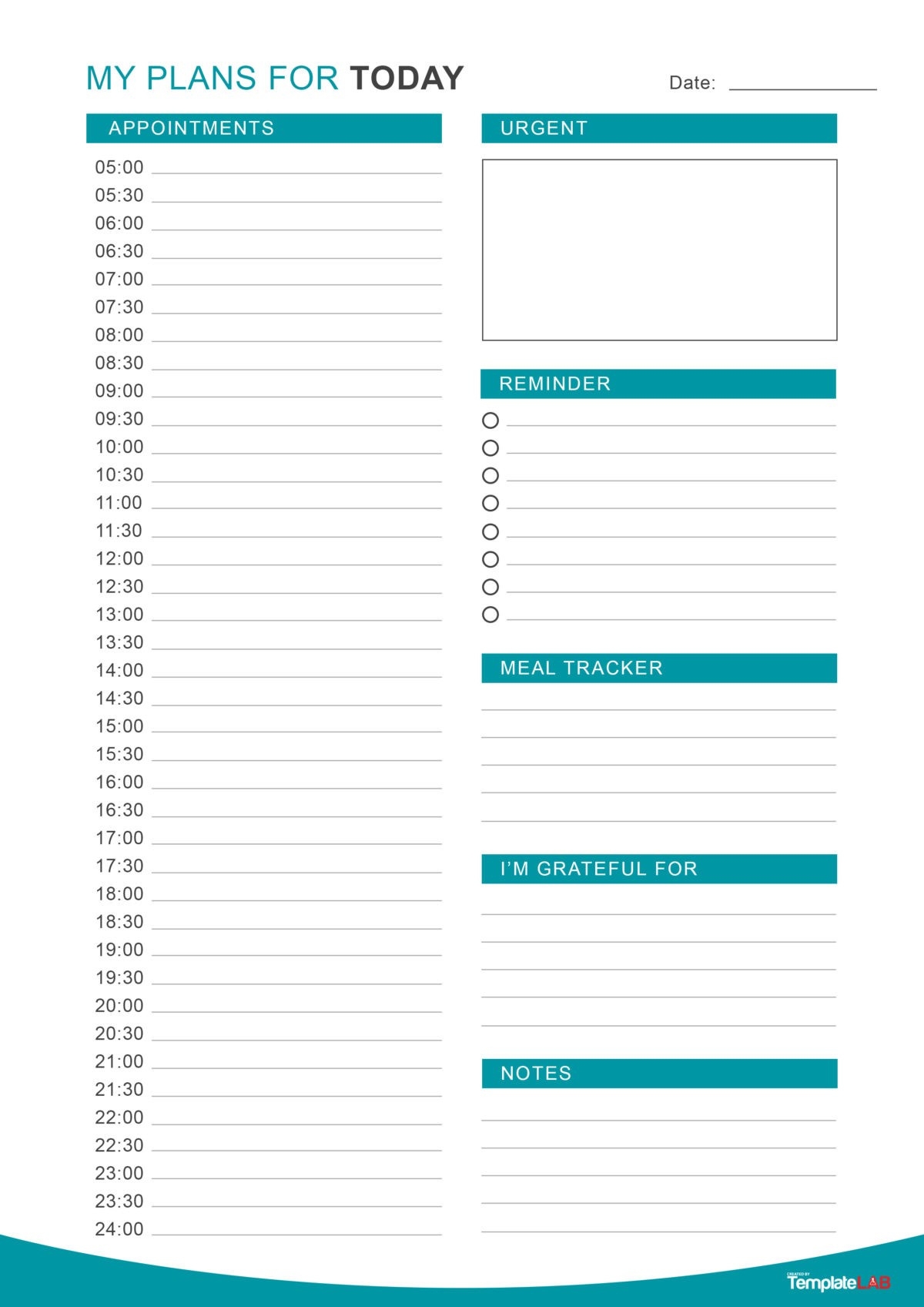 Free Printable Daily Planner FREE Printable A Z