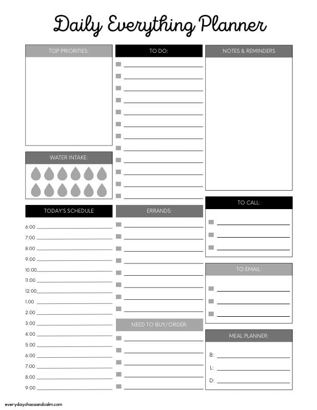 Free Printable Daily Planner Girl Boss Vibes 60 OFF