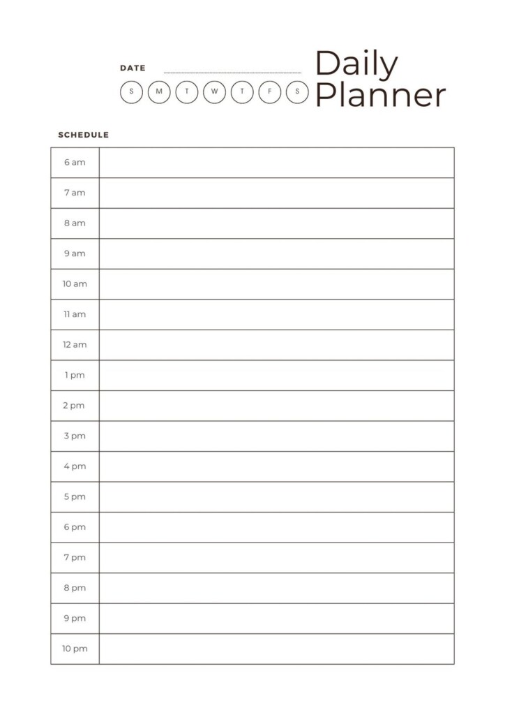 Free Printable Daily Planner Pages Download Free Printable Daily 