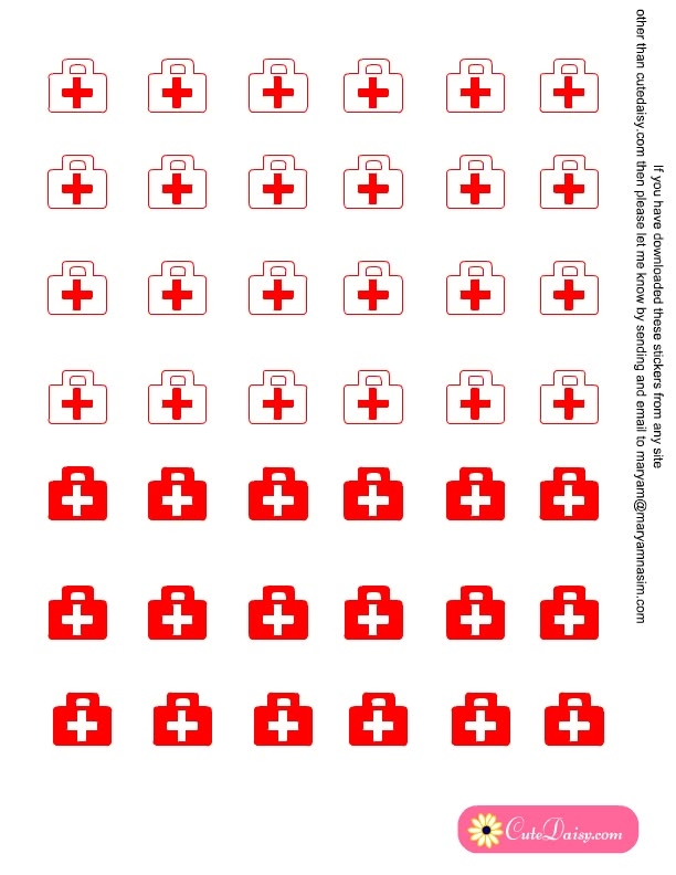 Free Printable Doctor 39 s Appointment Stickers Free Planner Stickers 