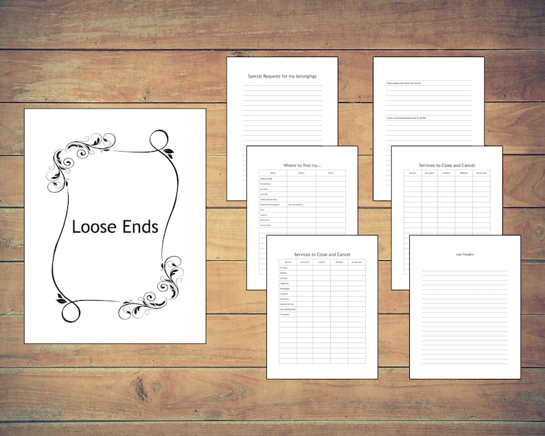 Free Printable Final Wishes Planner Printable Word Searches