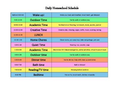 Free Printable Homeschool Lesson Planner Camplity