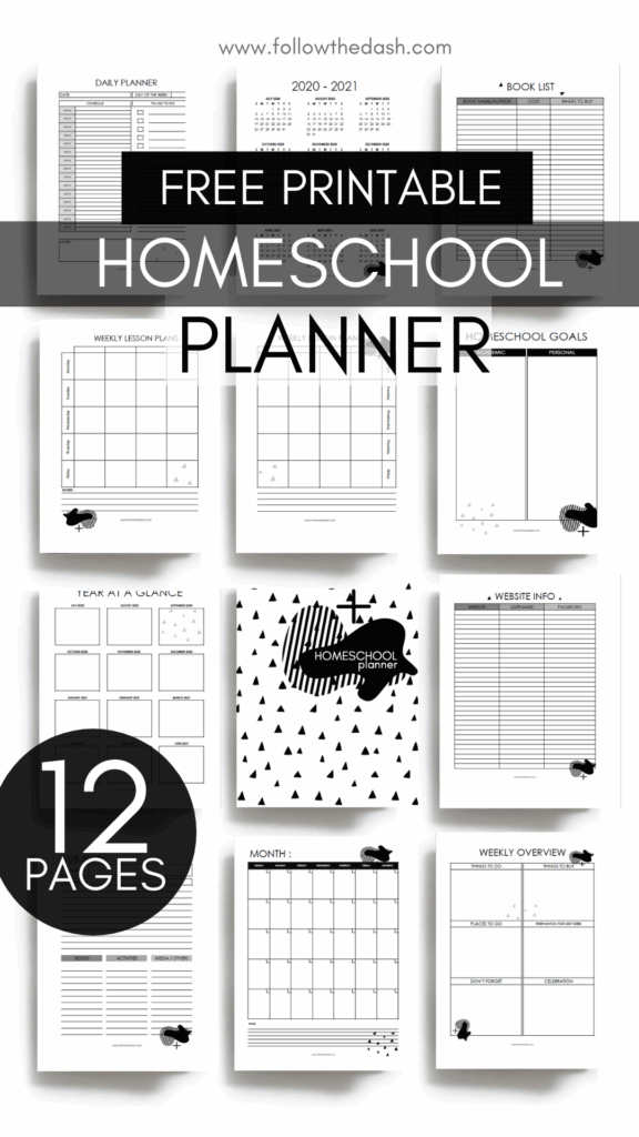 Free Printable Homeschool Planner Artofit