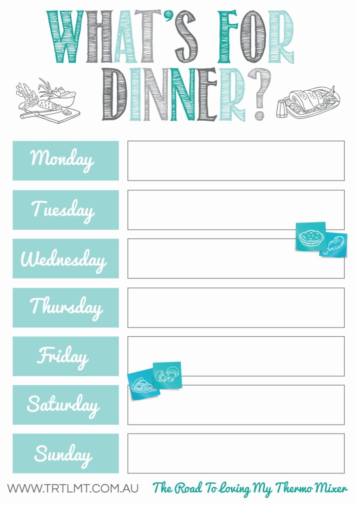 Free Printable Meal Planner Cancerkoti
