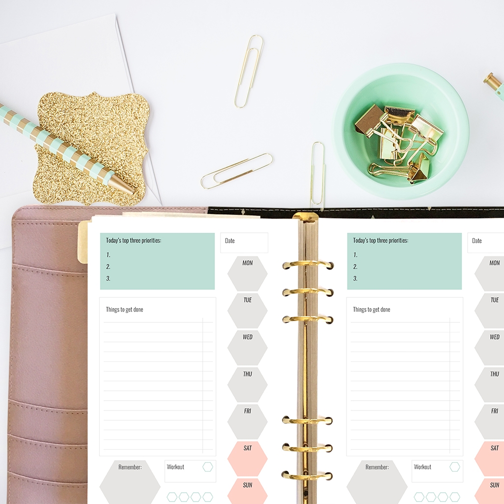 Free Printable Planner Inserts For Large Planners Plus Bonus Planner