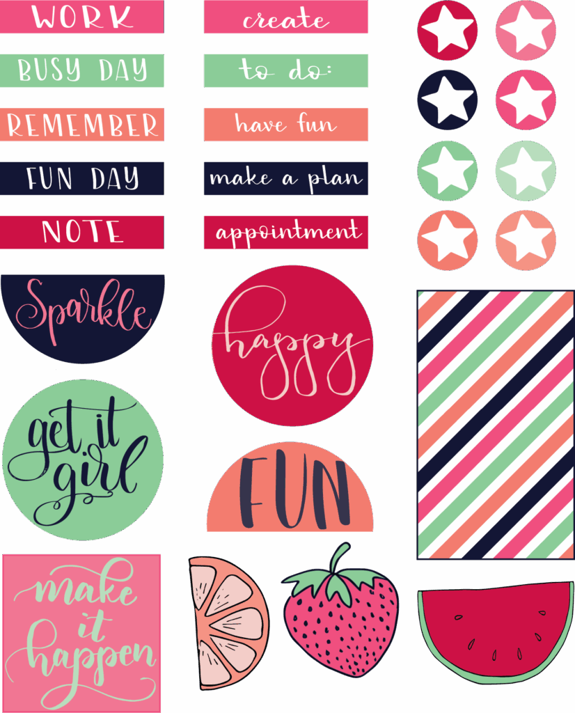 Free Printable Planner Stickers