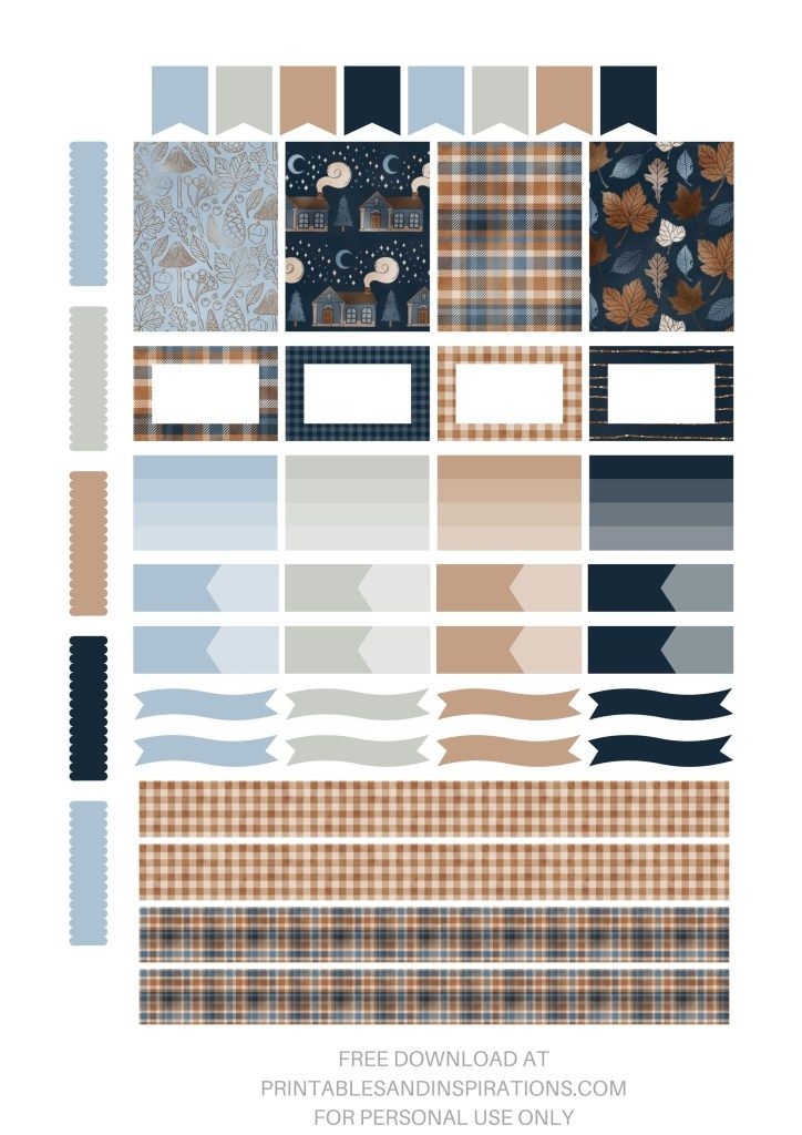 Free Printable Planner Stickers Autumn Leaves Printables And 