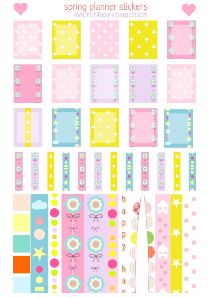 Free Printable Spring Planner Stickers Agendasticker Freebie