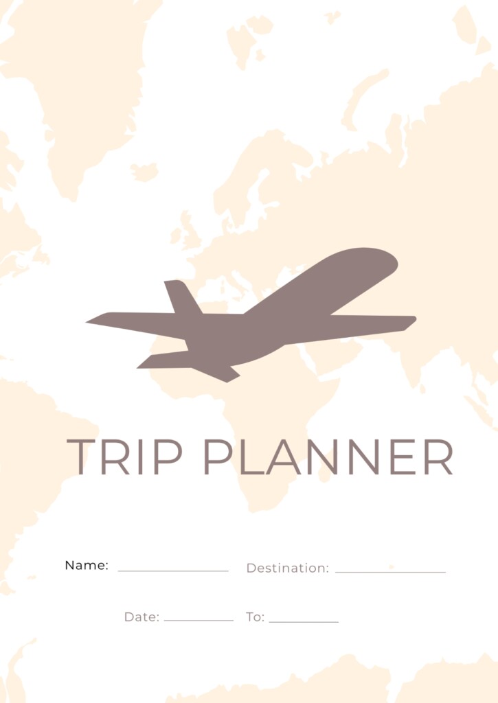 Free Printable Trip Planner Template To Edit Online