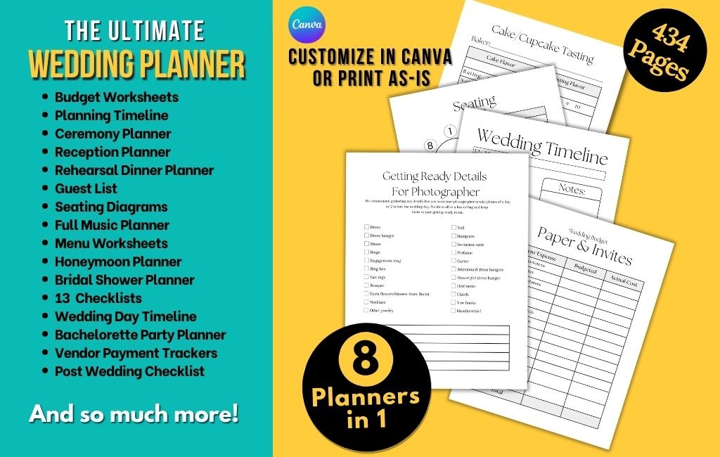 Free Printable Wedding Planner Best DIY Planning Idea 