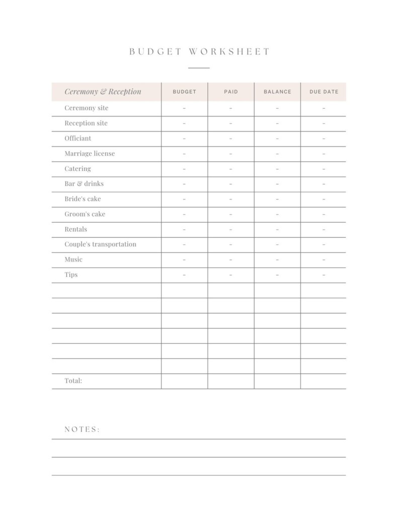 Free Printable Wedding Planner Checklist Download Free Printable 