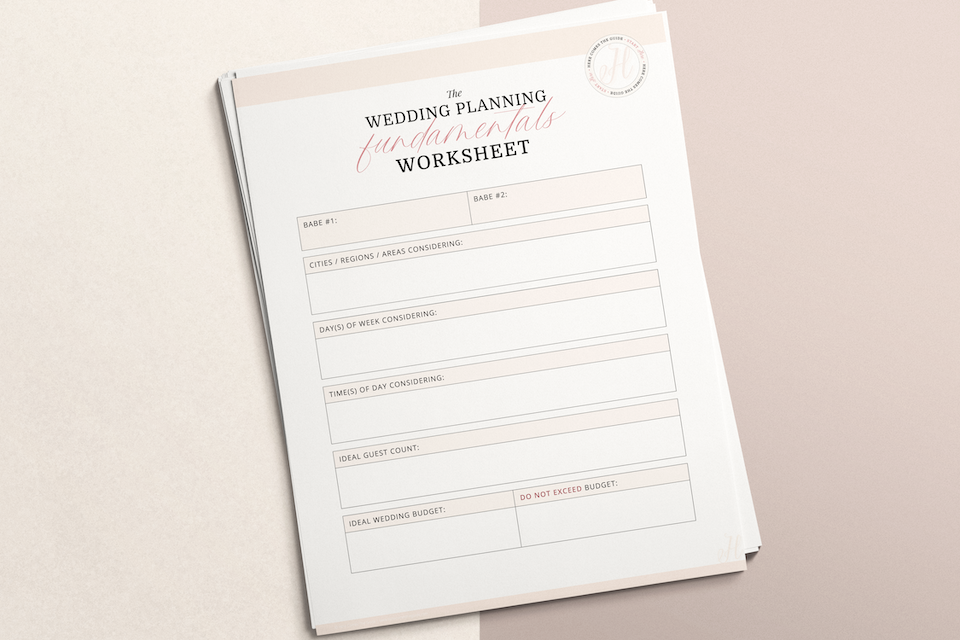 Free Printable Wedding Planner Worksheets Library