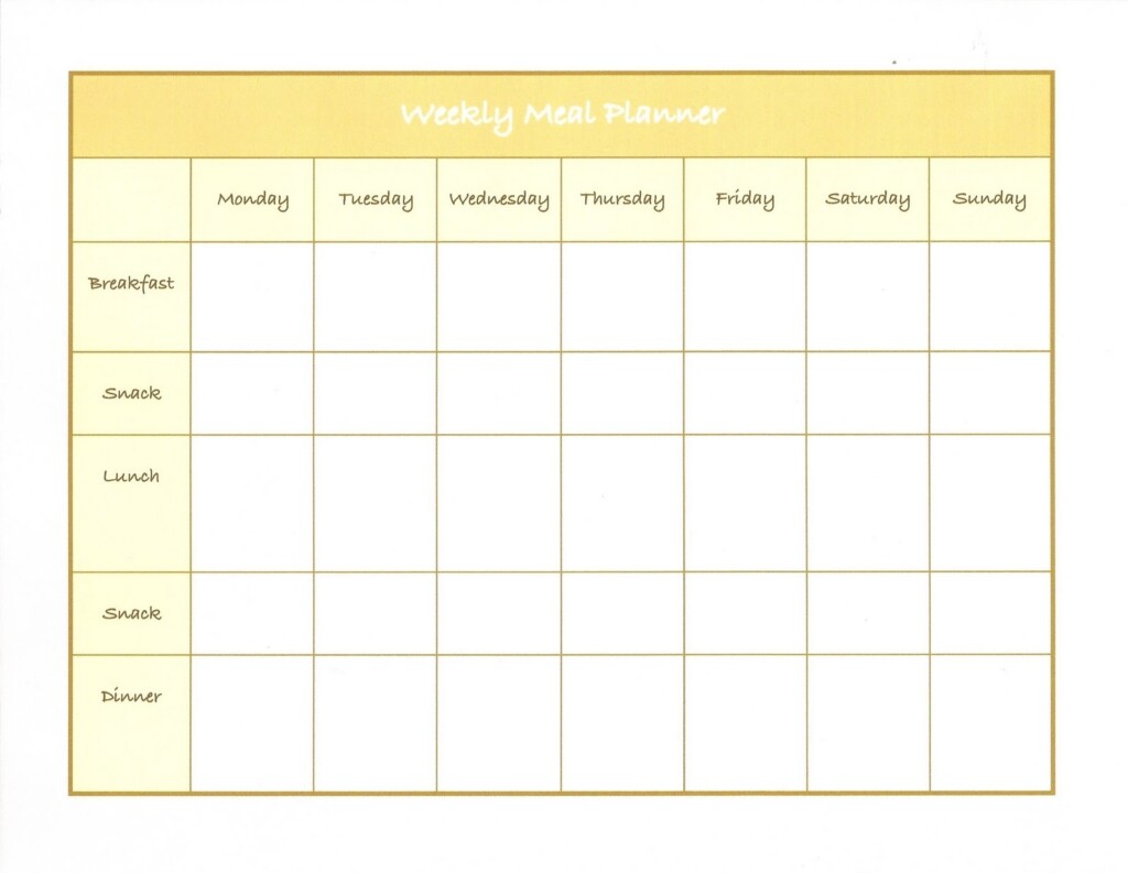 Free Printable Weekly Food Planner Web Use This Free Printable Weekly 