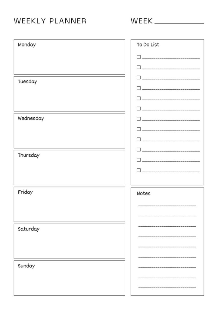 Free Printable Weekly Planner In Sea Color Printable Vrogue co
