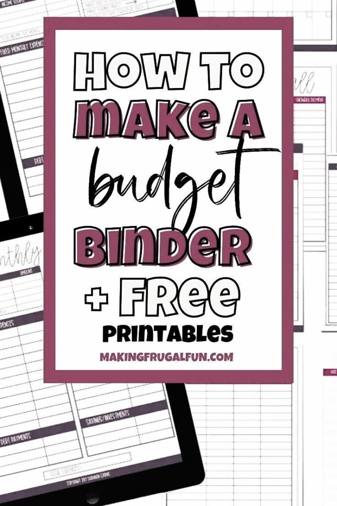 FREE PRINTABLES HOW TO MAKE A BUDGET BINDER BUDGET PLANNER Budget 
