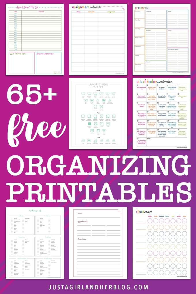 Free Printables Organization Printables Printable Planner Planner The