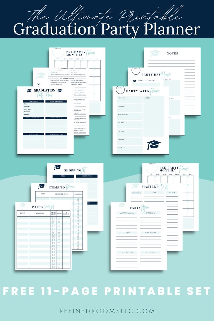 Free Ultimate Graduation Party Planning Checklist Printable Planner
