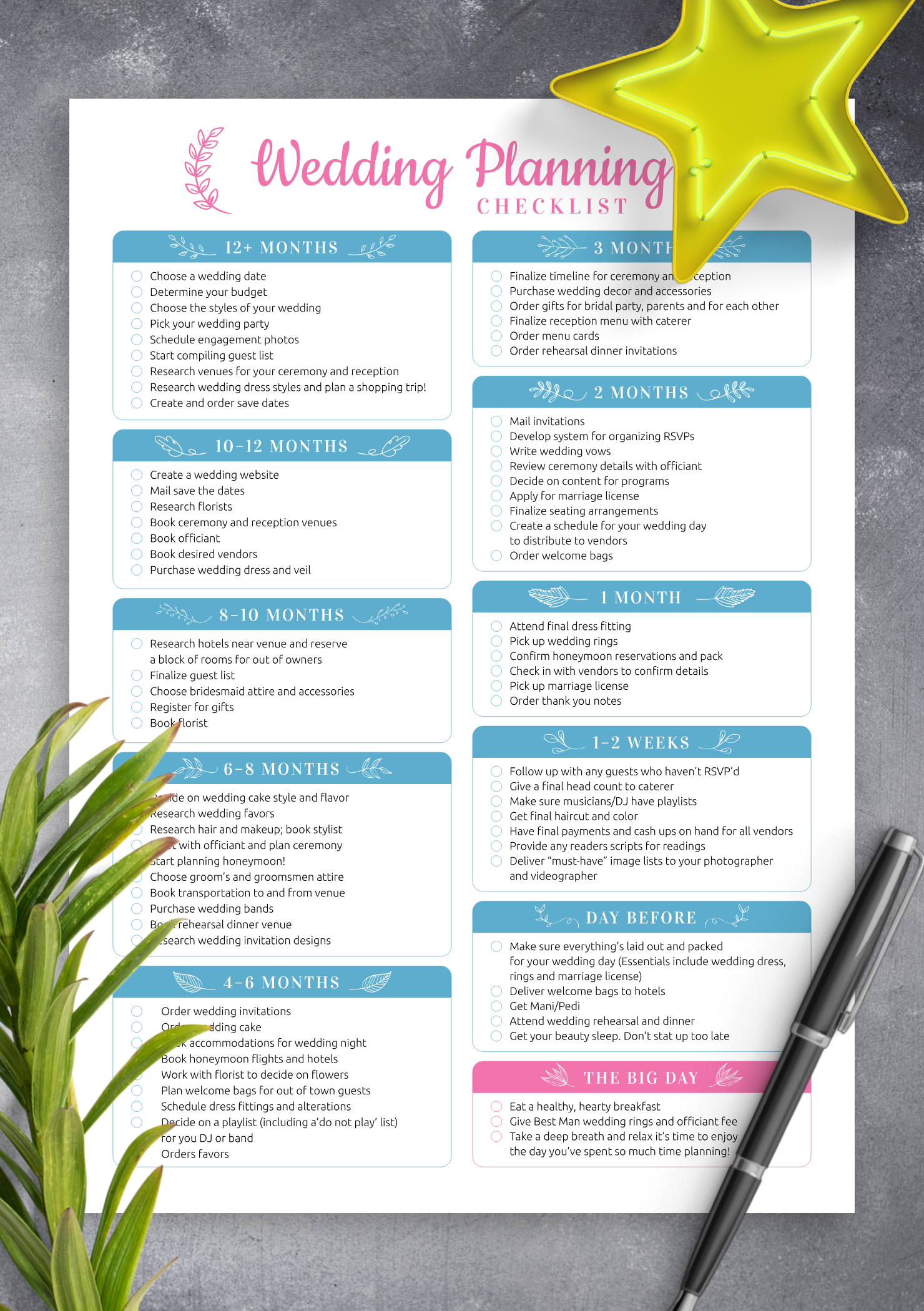Free Wedding Planner Printable Pdf Free Printable Wedding