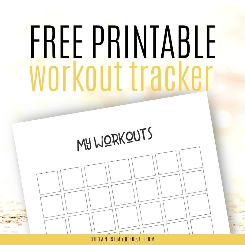 Free Workout Planner Printable Easily Track What To Do