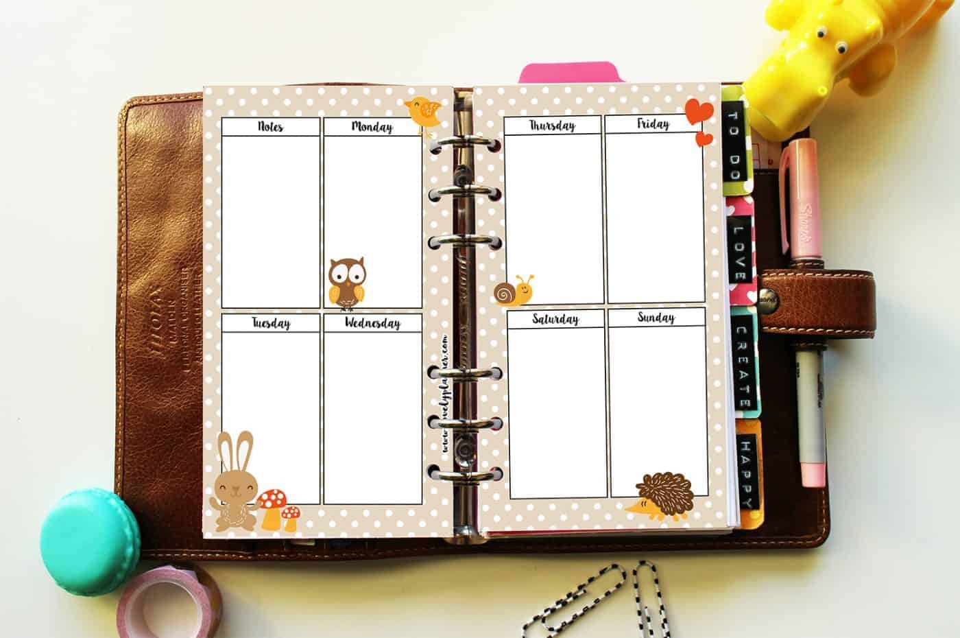 Freebie Autumn Printable Planner Inserts Lovely Planner