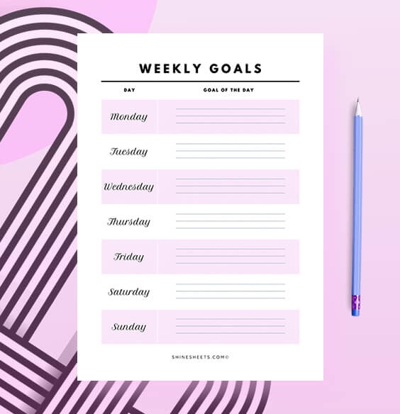 Goal Planner Printable
