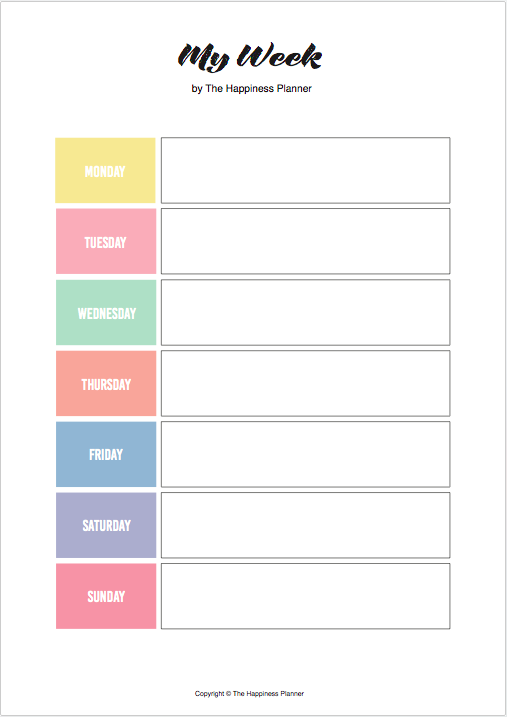 Happiness Planner Printables Printable Word Searches
