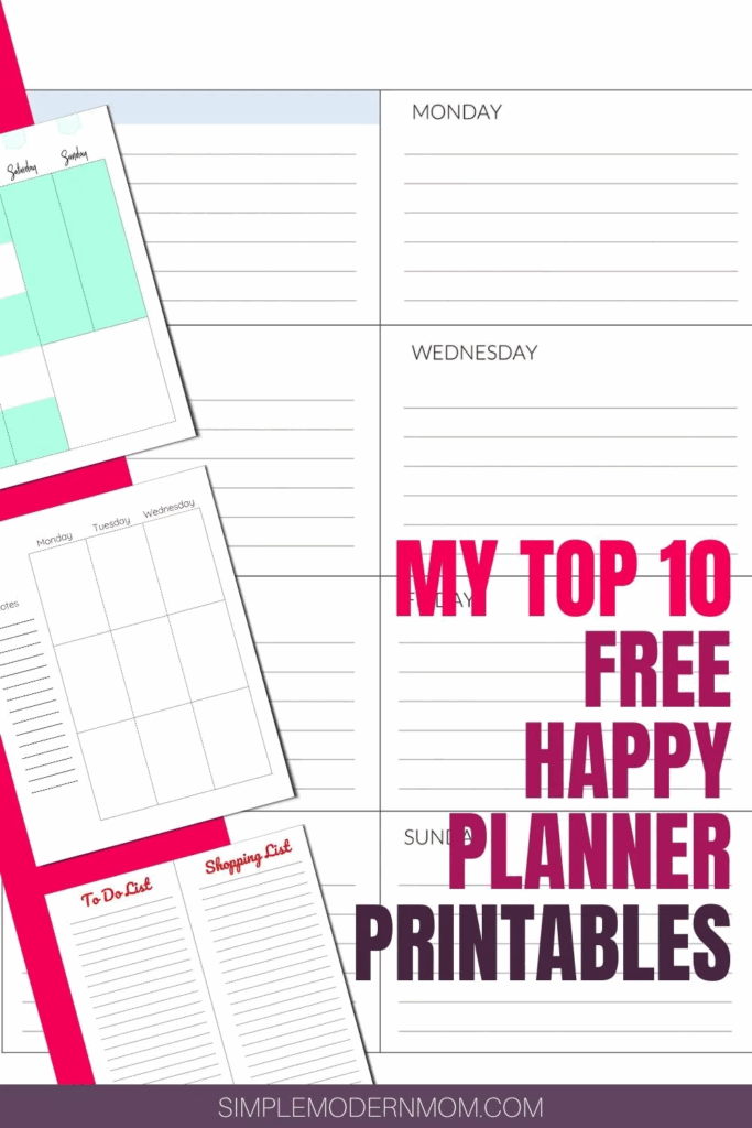 Happy Planner Calendar Preschool Calendar Printable