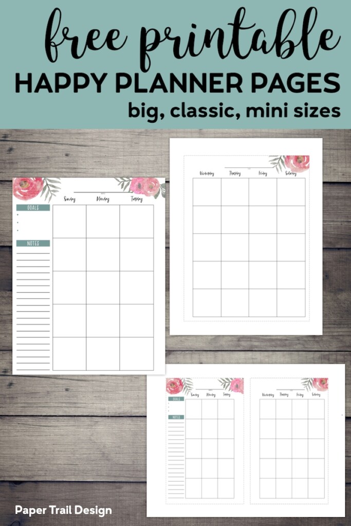 Happy Planner Calendar Refills 2025 William K Russell