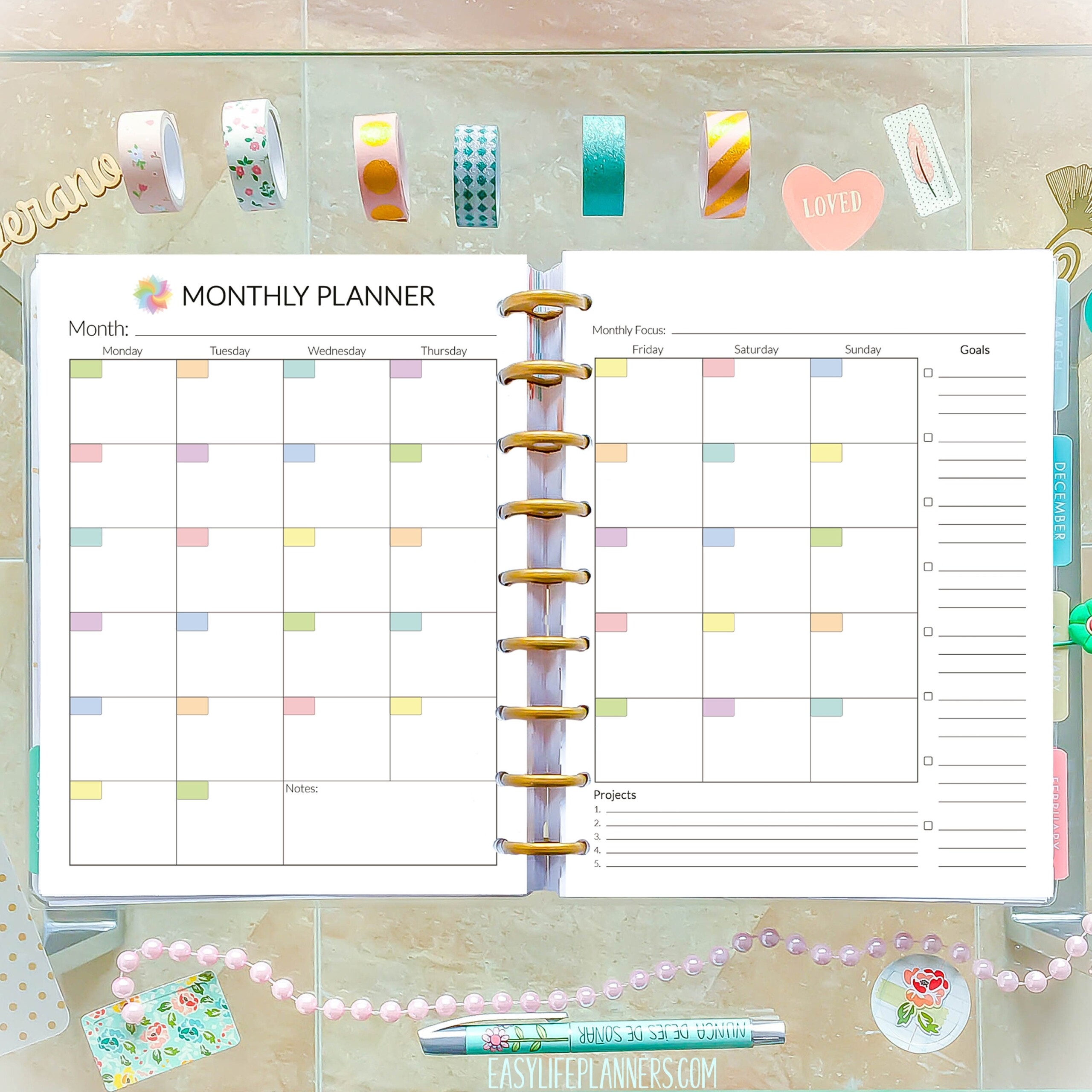 Happy Planner Printable Inserts