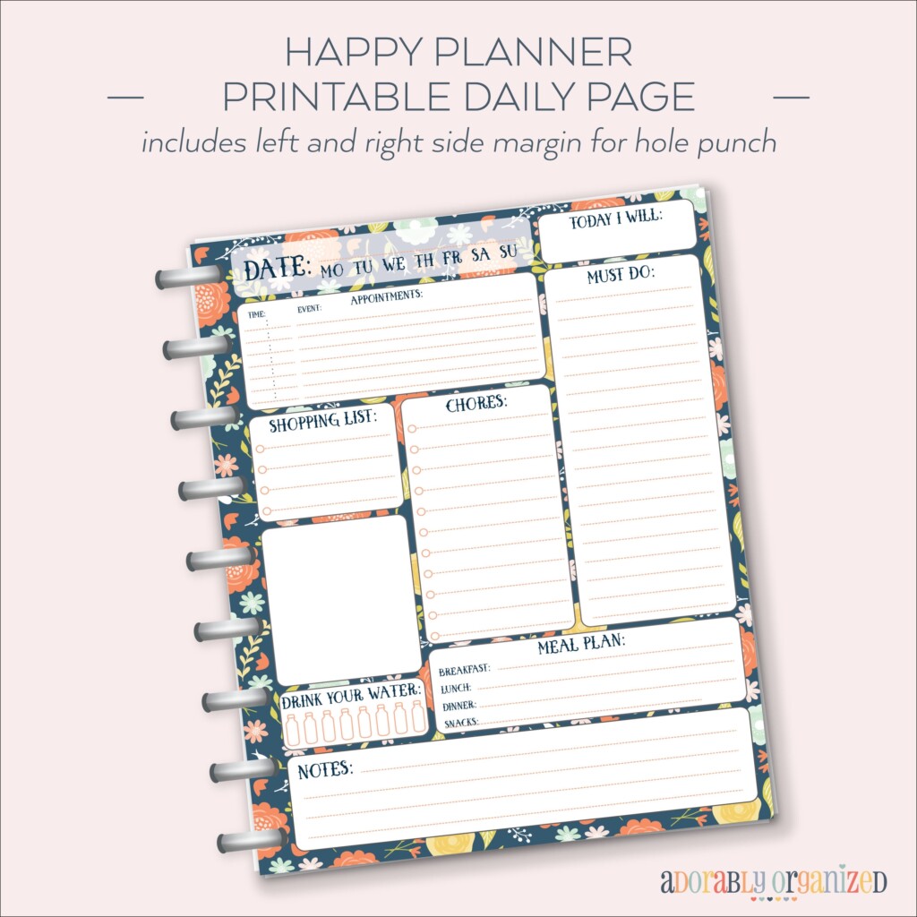 Happy Planner Printable Pages