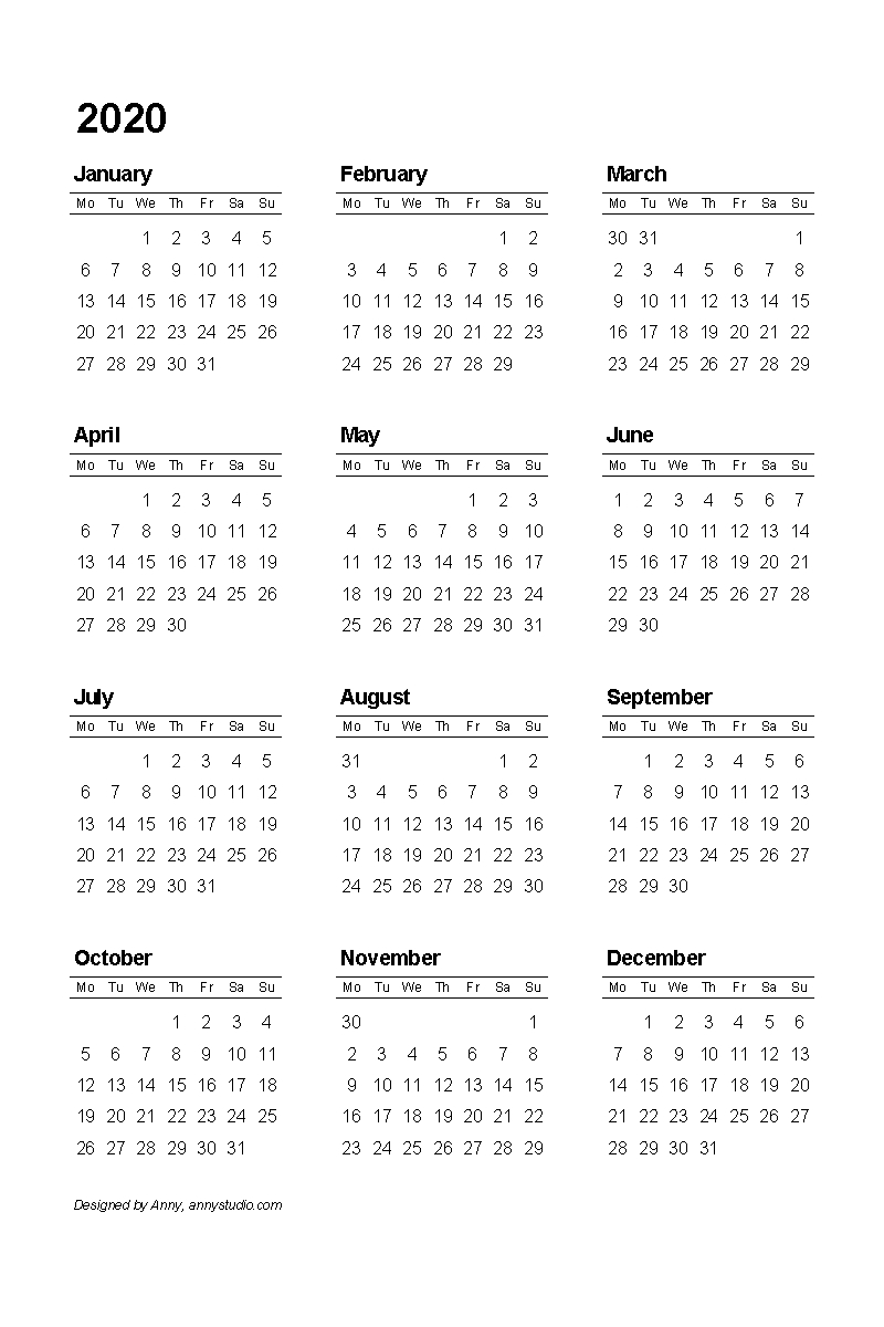 Impressive 4 Months To A Page Blank Planner 202 Printable Blank