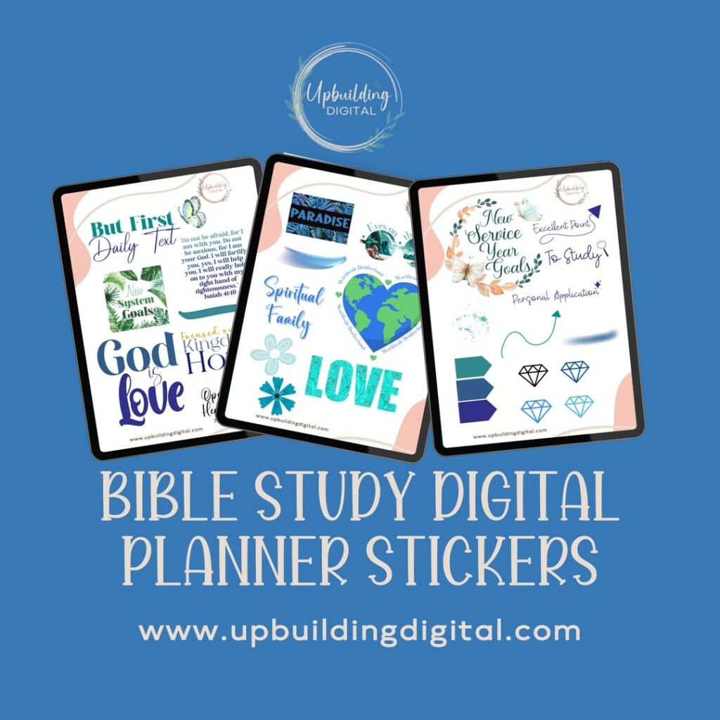 JW Bible Study Planner Stickers Etsy