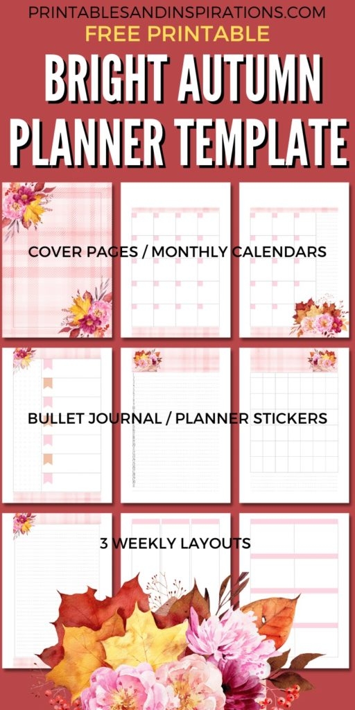 List Of Free Autumn Fall Planner Templates Printables And Inspirations