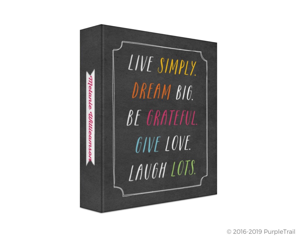 Live Simply 3 Ring Binder Mom Planner