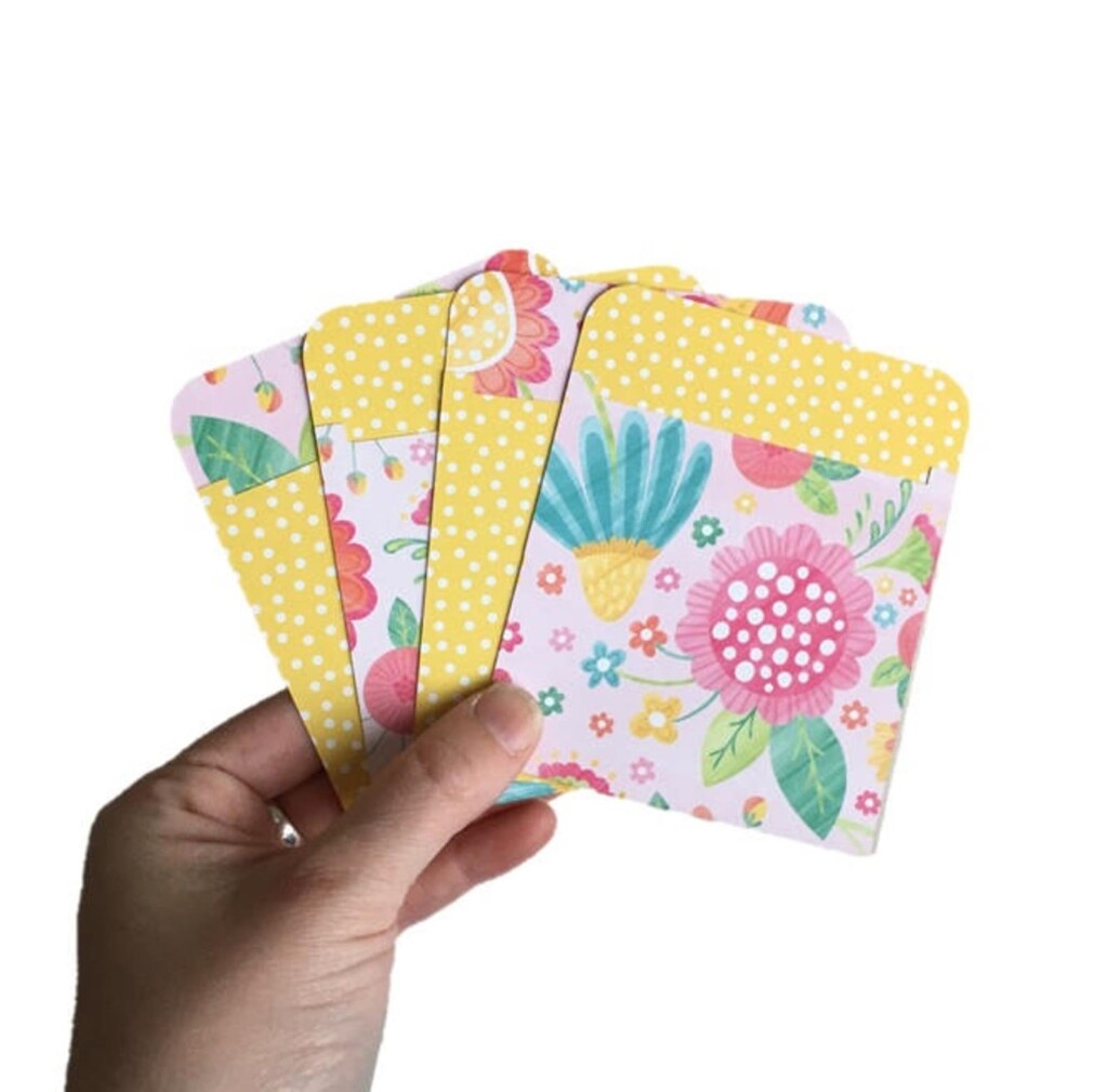 Mini Planner Pockets Floral Planner Pockets A5 Planner Etsy